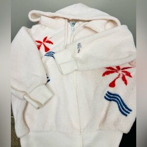 Vintage Lacoste Terrycloth Hooded Zip-Up - 18M